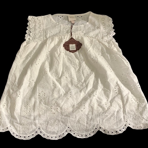 (M)- Knox Rose Women's Eyelet Tank Top - Picture 3 of 10